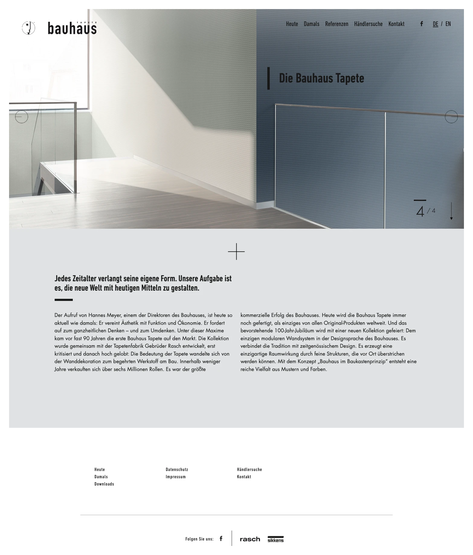 Bauhaus Tapete website and visual identity 3