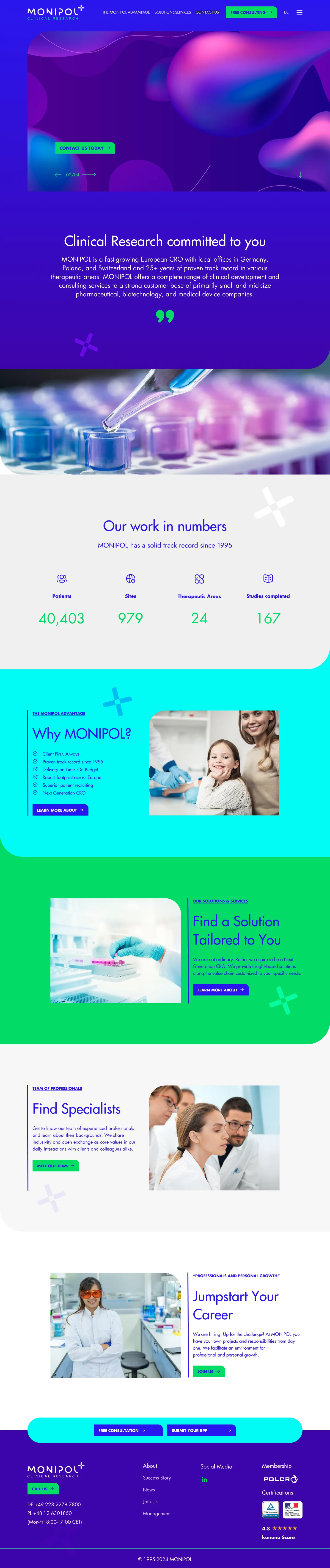 Сайт клинических исследований Monipol 2